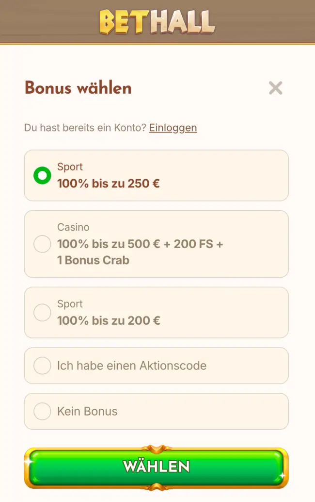 Bethall Sportwetten Test