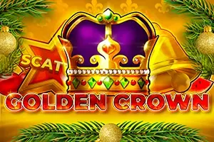Golden Crown Christmas Logo