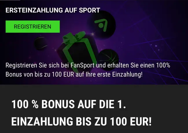 FanSport Neukundenbonus