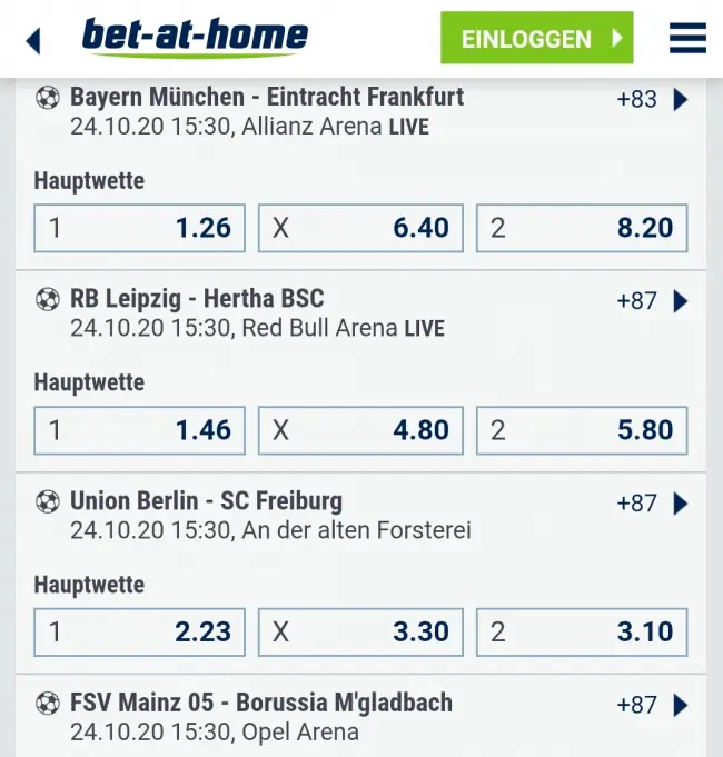 Wetten absichern