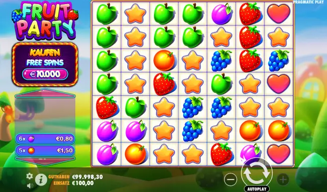 Früchteslot Fruit Party kostenlos spielen