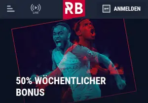 Rabona 50 % bis zu € 500 auf deine Einzahlung