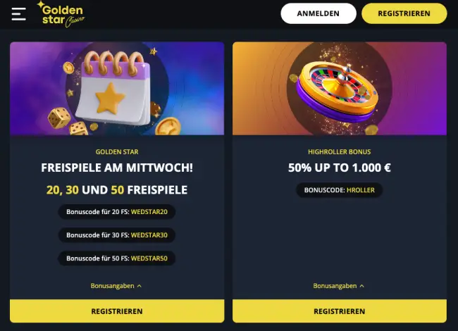 Goldenstar Casino Test