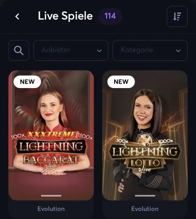Blazzio Live-Casino