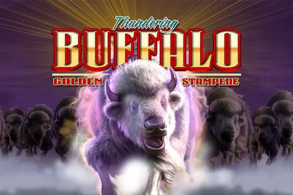 Thundering Buffalo: Golden Stampede Logo