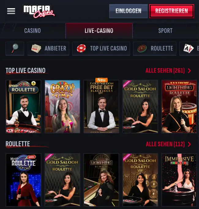 Mafia Casino Test