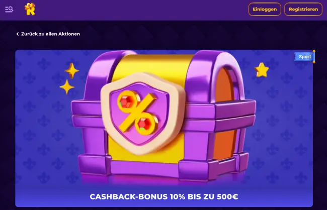 Royal Game Sport Cashback