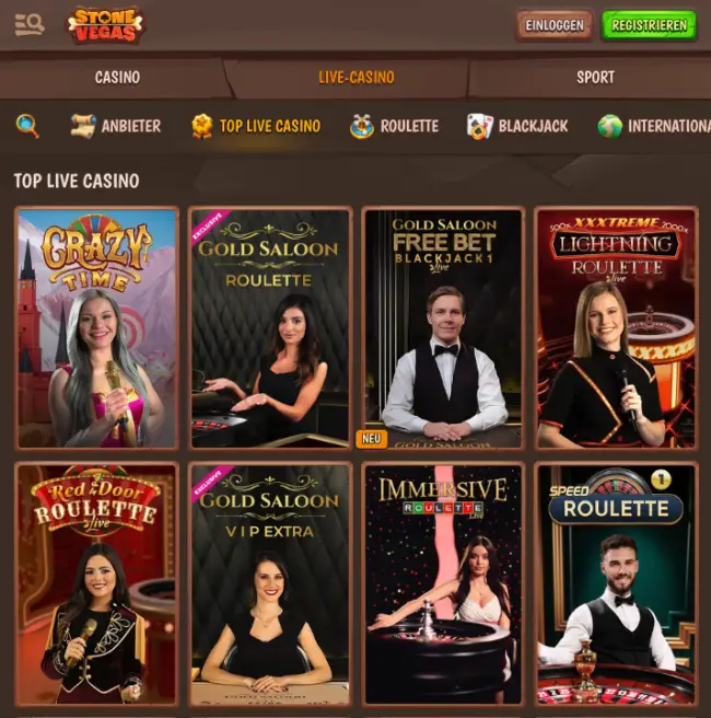 Testet jetzt das Live Casino und überzeugt euch von dem speziellen Flair.