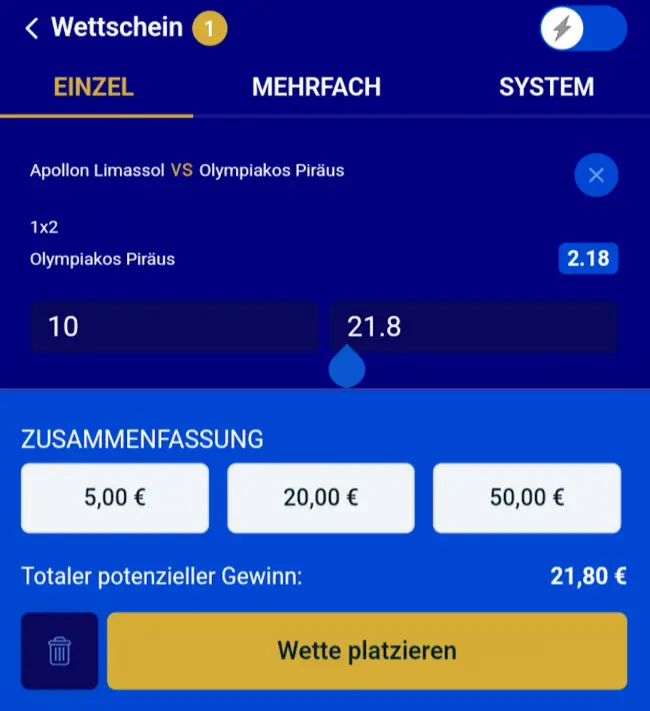 Club Riches Wettschein