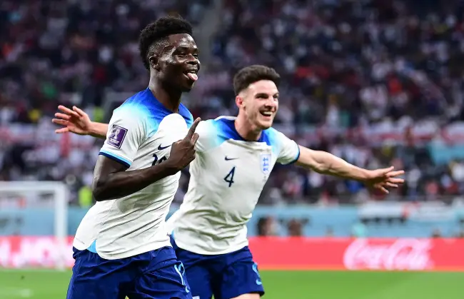 Bukayo Saka England vs Iran WM 2022