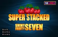 Shiny Fruity Seven 10 Lines Super Stacked Logo