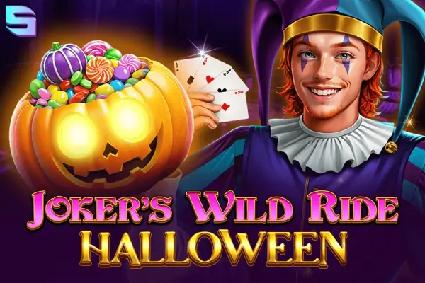 Joker's Wild Ride Halloween Logo
