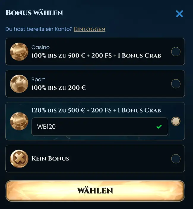 Wonderluck Sportwetten