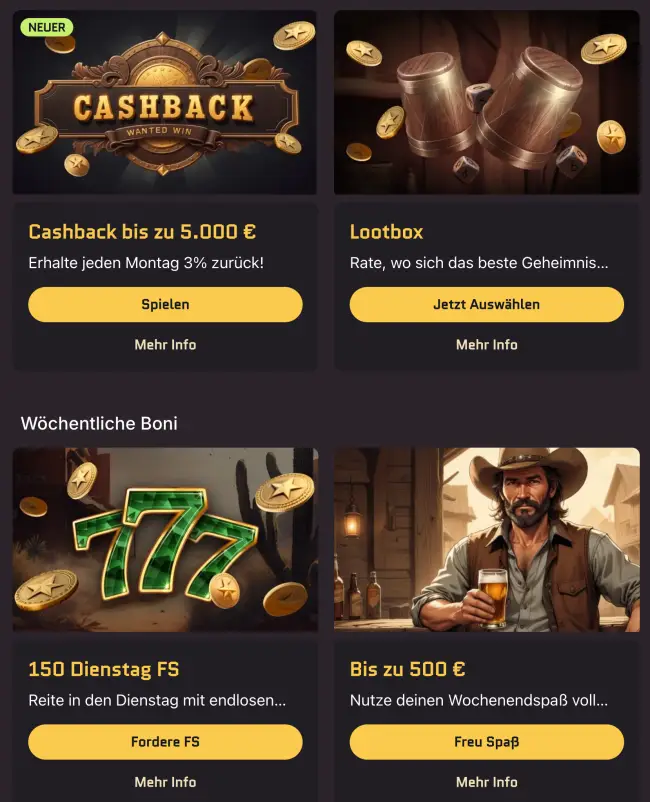 WantedWin Casino Test
