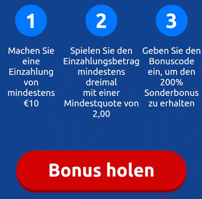 € 100 Freiwetten Bonus exklusiv
