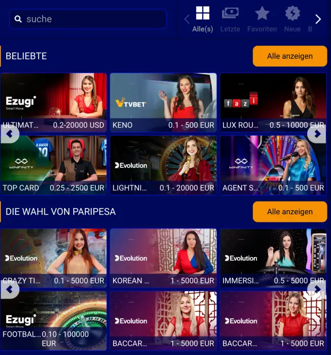 Paripesa Casino Test