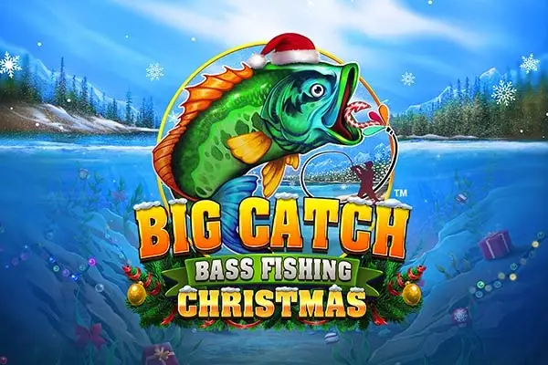 Big Catch Bass Fishing Christmas Logo