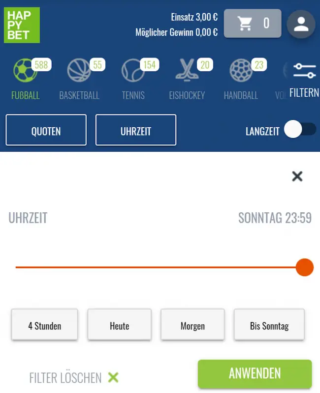 Happybet mobile Version