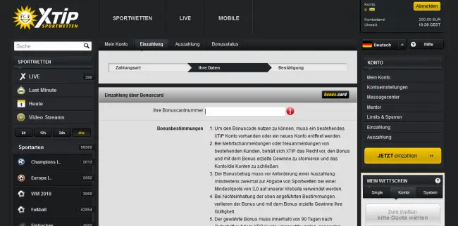 Xtip Bonuscode