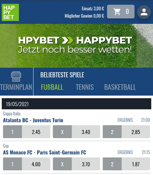 Happybet Wettanbieter