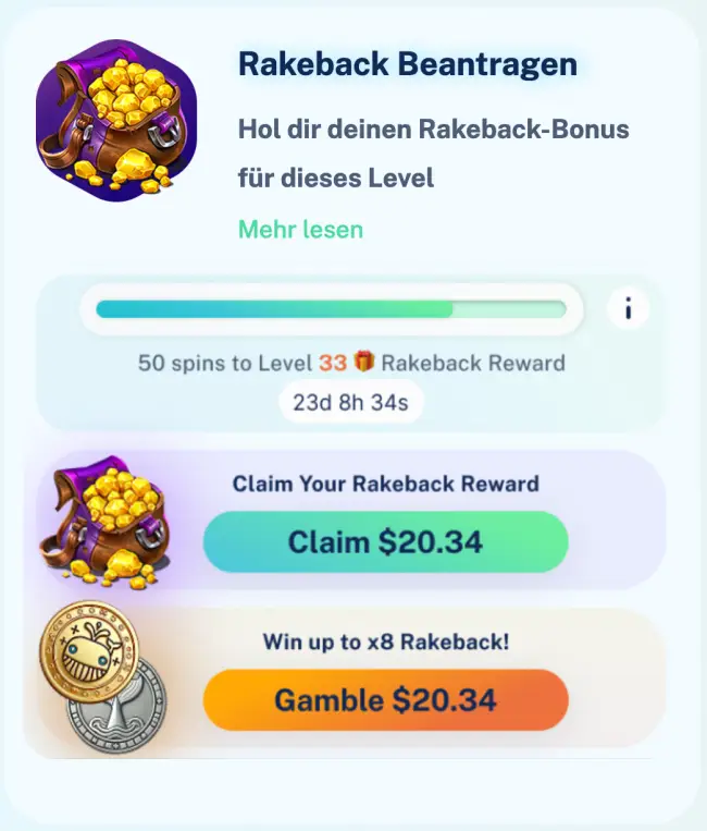 Dailyspins Casino Rakeback