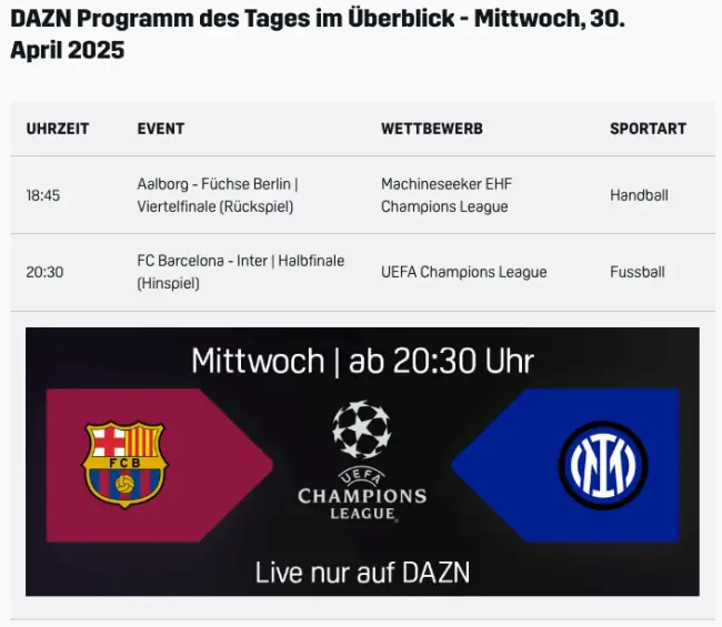 DAZN Programm 2