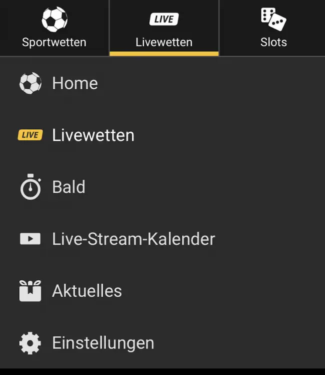 JackOne Live Wetten