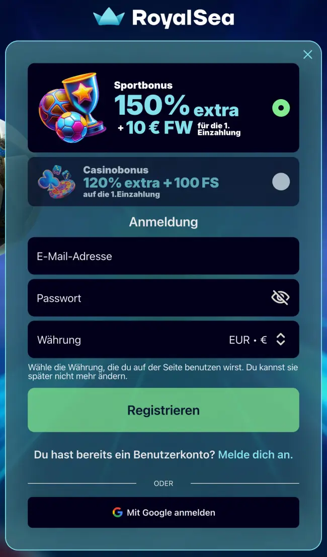 RoyalSea Sportwetten