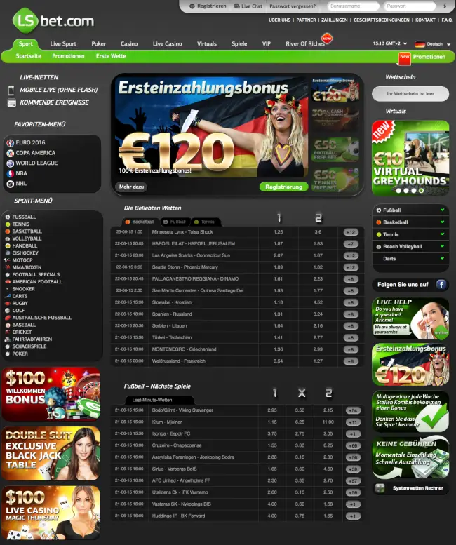 LSbet Webseite