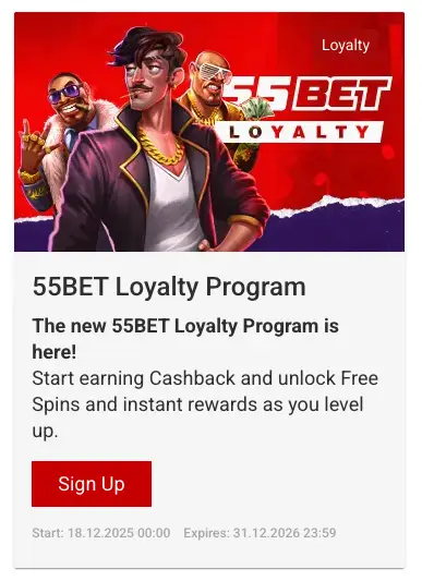 55Bet Casino Loyalty