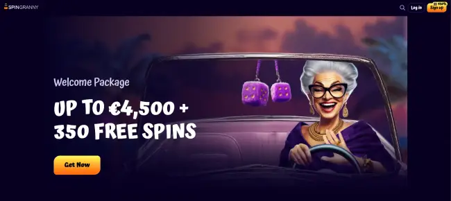 SpinGranny Casino: Various offers and freespins