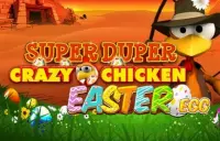 Super Duper Crazy Chicken Easter Egg Logo