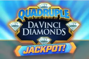 Quadruple Da Vinci Diamonds Jackpot! Logo