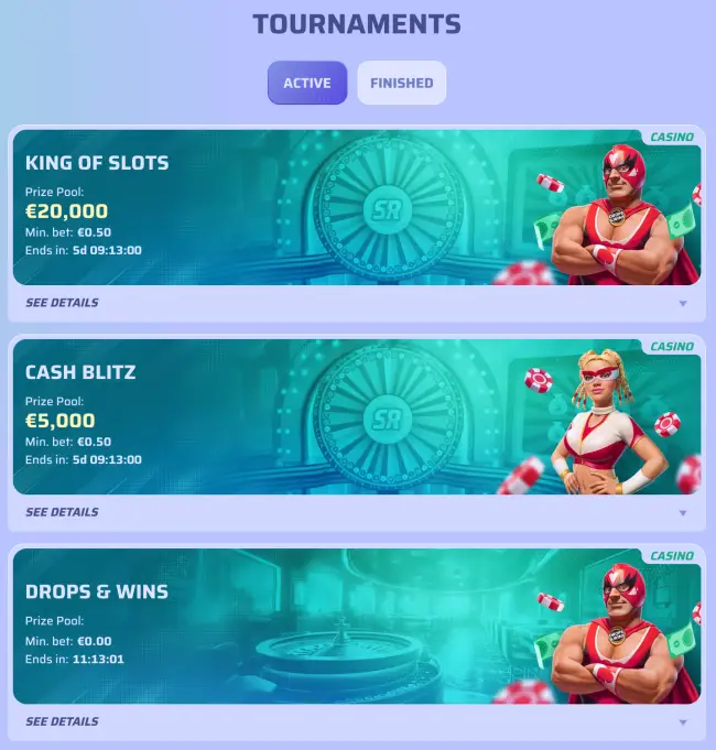 Spinrollz Casino Tournaments