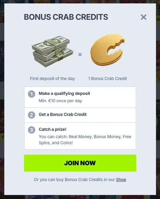 Zoccer Casino Bonus Crab