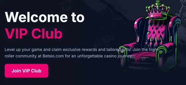 Betsio.com Casino VIP-Club
