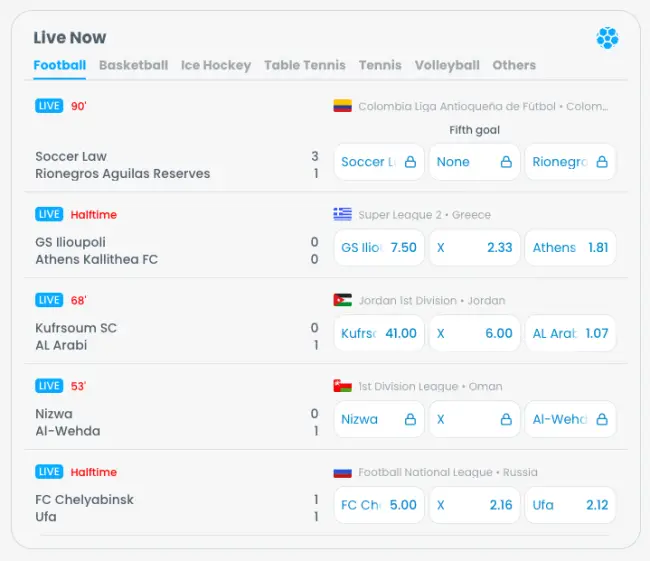 Cazimbo Sport Live Betting