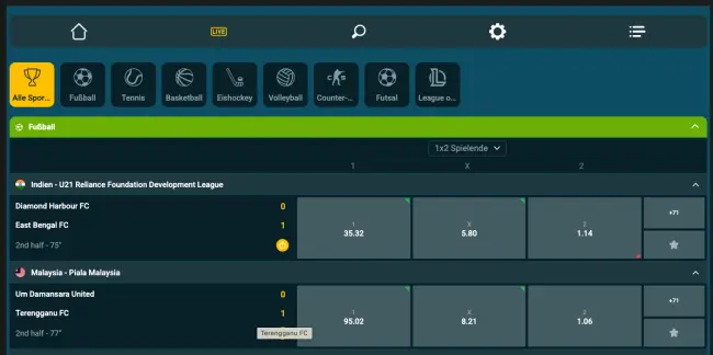 Weltbet Sport Live