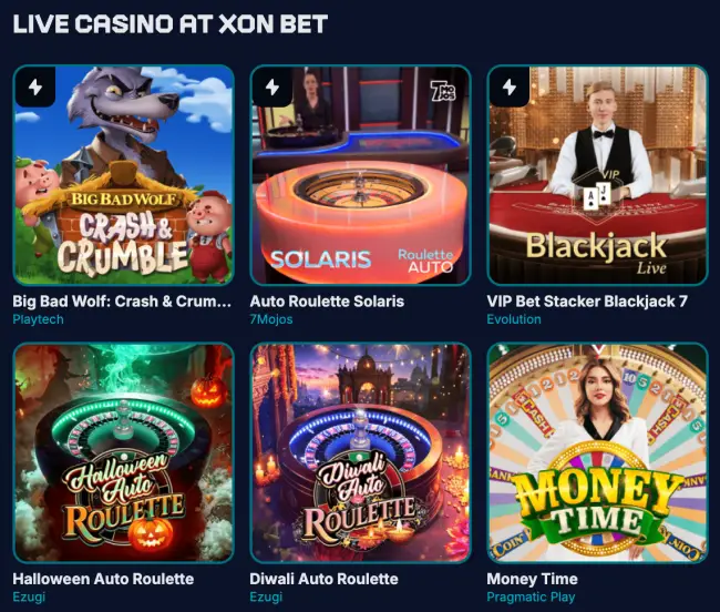 XON Casino Live Casino