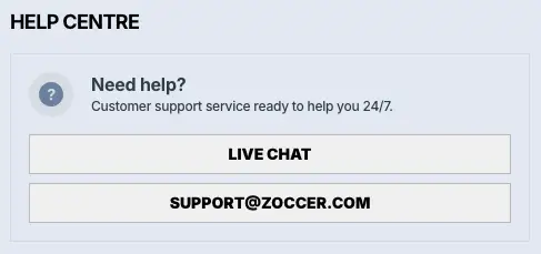 Zoccer Sport Support