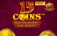 15 Coins Grand Gold Edition Halloween Jackpot Logo