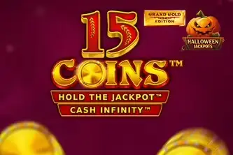 15 Coins Grand Gold Edition Halloween Jackpot Logo