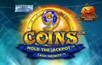 9 Coins Grand Diamond Edition Halloween Jackpots Logo