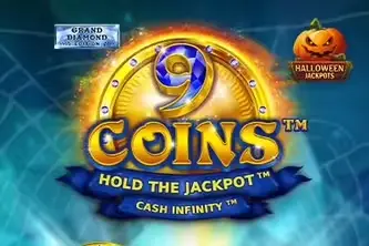 9 Coins Grand Diamond Edition Halloween Jackpots Logo