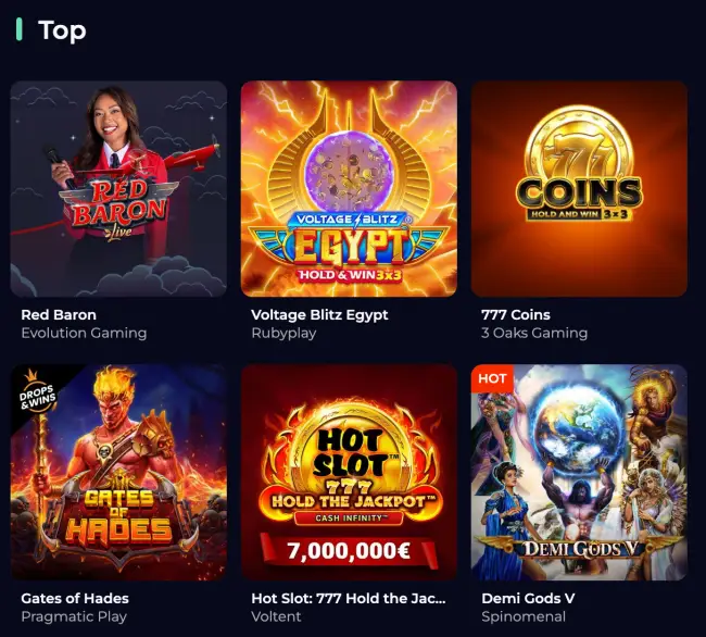 Yoyospins Casino Slots
