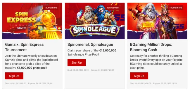 55Bet Casino Tournaments