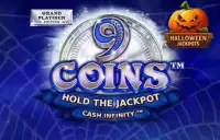 9 Coins Grand Platinum Edition Halloween Jackpot Logo