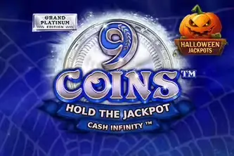 9 Coins Grand Platinum Edition Halloween Jackpot Logo