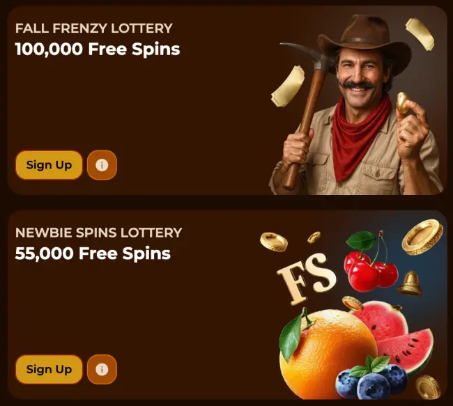 Rodeoslot Casino Lotteries