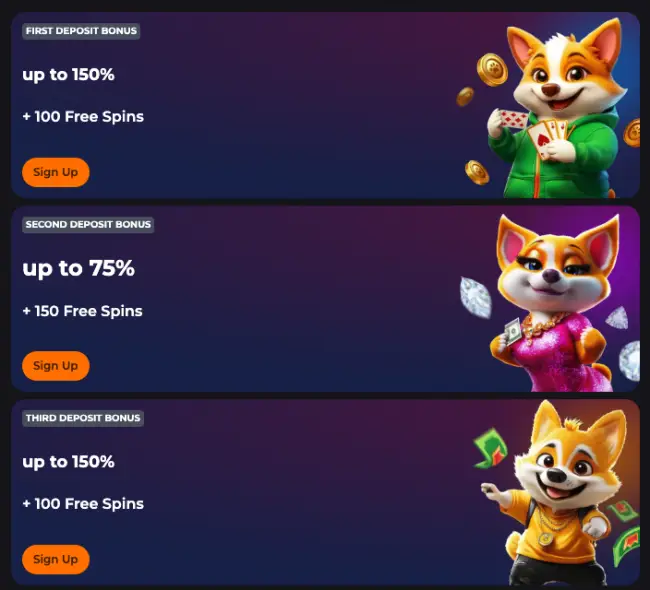 Corgibet Casino Bonus